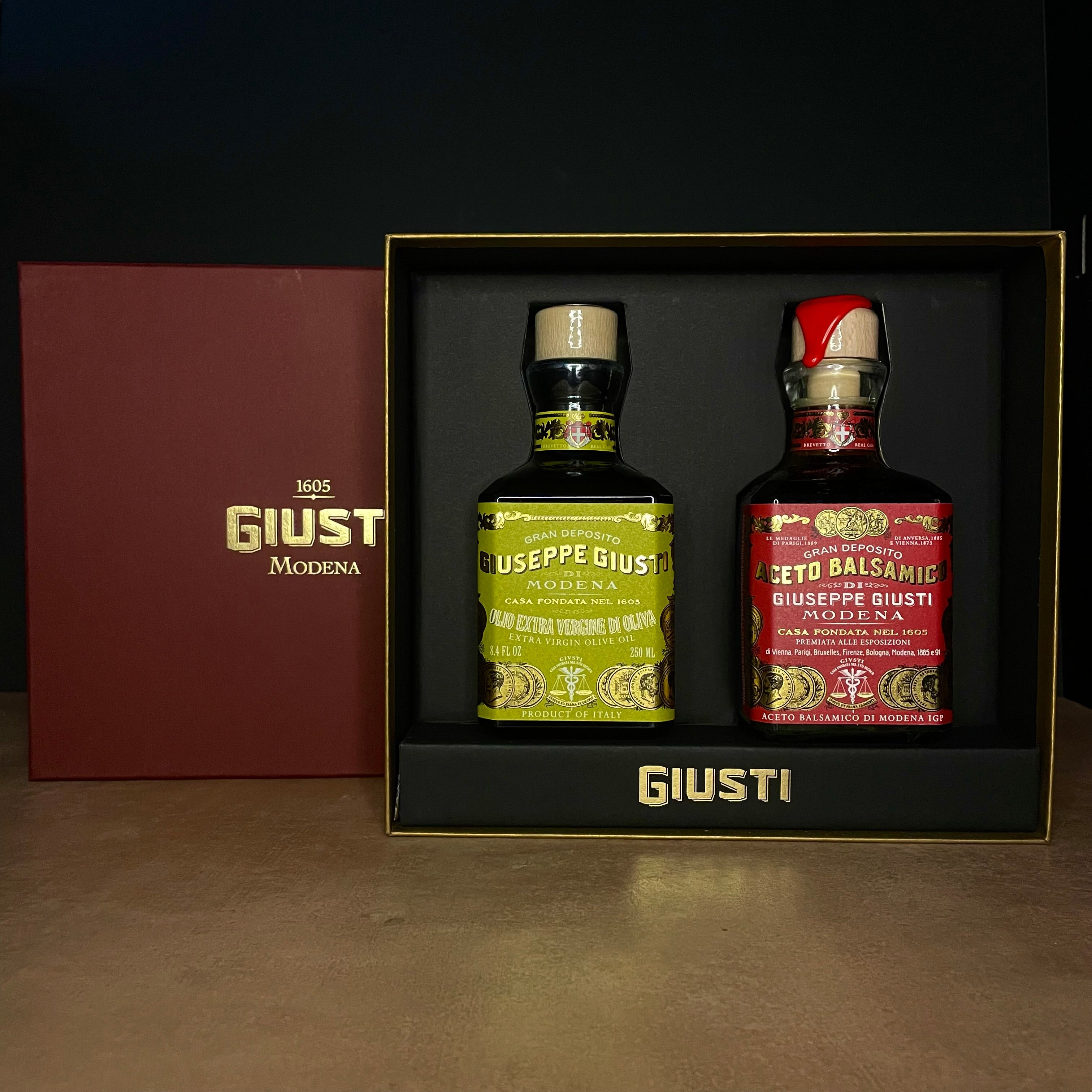 Giuseppe Giusti Olive Oil & 3 Gold Medal Balsamic Duo Set Olives&Oils(O&O)